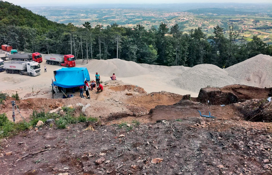 Остаци некрополе старих Римљана видљиви до Аранђеловдана