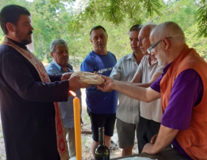Детаљ са освећења славског колача