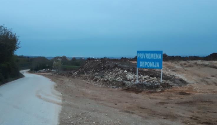 Локација „привремене депоније“ у Брезовцу